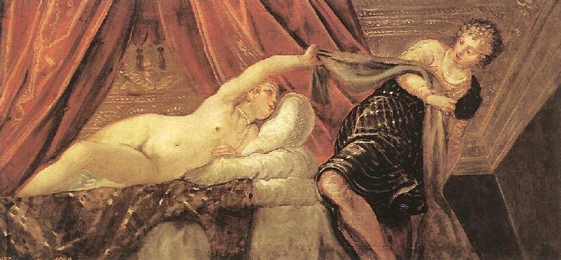 TINTORETTO, Jacopo Joseph and Potiphar's Wife r Spain oil painting art